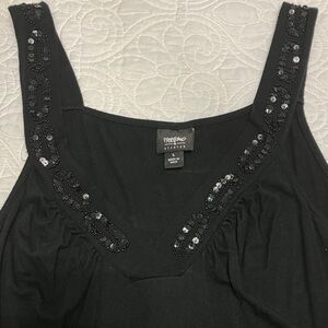 Mossimo Black Camisole with Beaded Detail